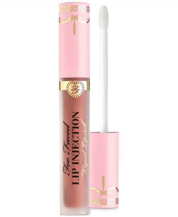 Lip Injection Longwear Power Plumping Cream Liquid Lipstick - Give Em Lip (mid-tone nude)