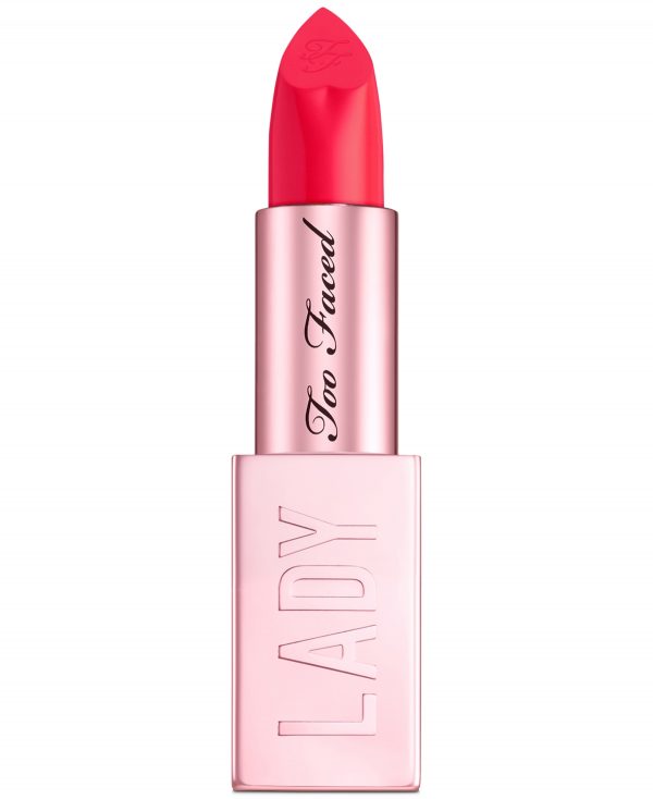 Too Faced Lady Bold Cream Lipstick - Unafraid (bright poppy red)