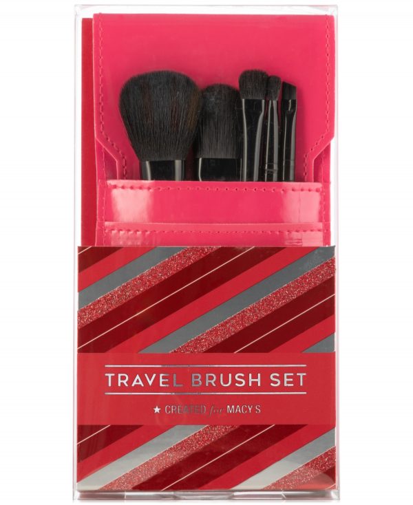 5-Pc. Travel Brush Set, Created for Macy's - Pink
