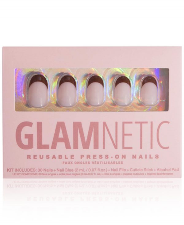 Glamnetic Press-On Nails - French Press - Brown