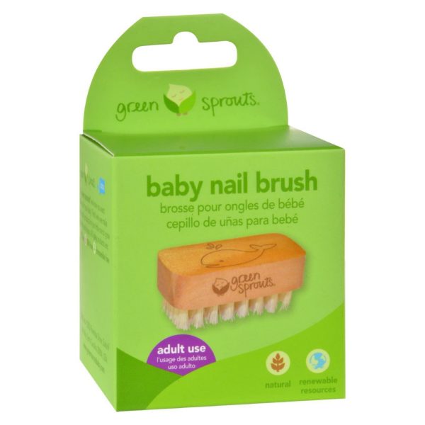 Green Sprouts Nail Brush - Brown