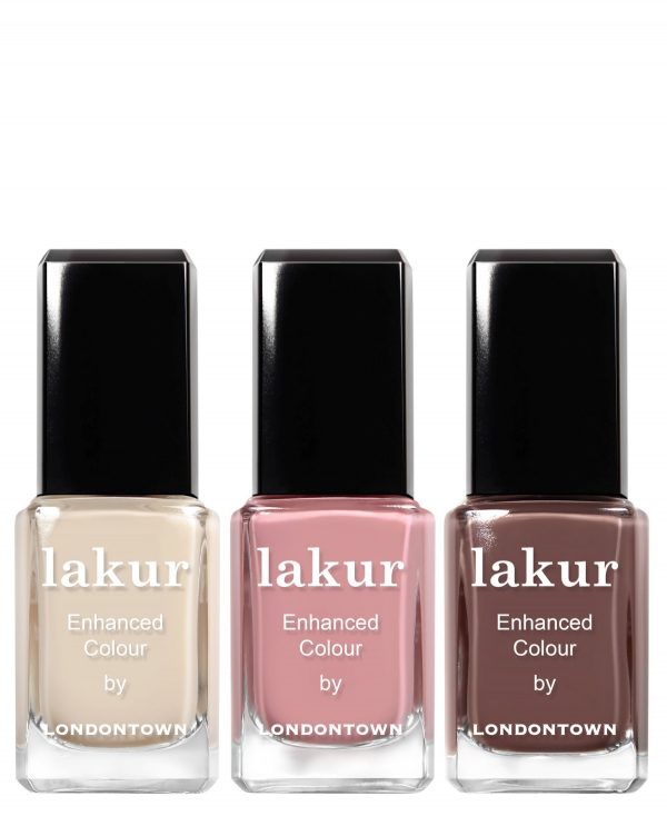 Londontown 3-Pc. Naturally Charming Lakur Enhanced Colour Nail Polish Set