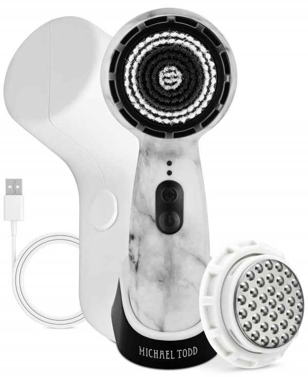 Michael Todd Beauty Soniclear Petite Antimicrobial Sonic Skin Cleansing Brush White Marble - White Marble