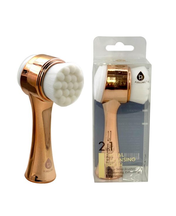 Pursonic Dual Sided Facial Cleansing Brush - Gold