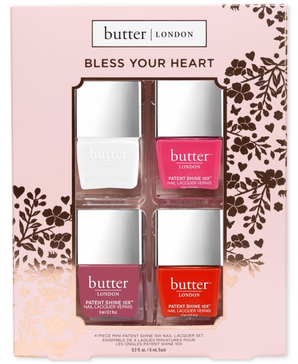 butter London 4-Pc. Bless Your Heart Mini Patent Shine 10X Nail Lacquer Set - Assorted