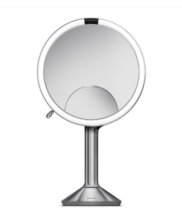 simplehuman 8" Trio Lighted Sensor Makeup Mirror - Brushed Stainless Steel
